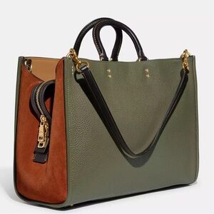 Coach Army Green Rogue 39 Purse/Bag